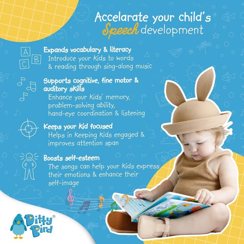 | Funny Songs | Interactive Musical Book for toddlers 1- 3 | Sound book for 1 year old | baby gift with music - Image 5